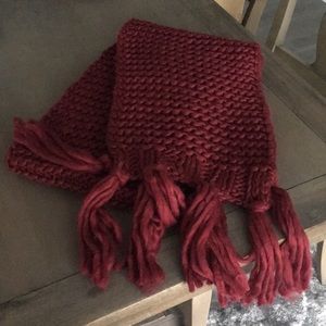 Burgundy color scarf never worn
